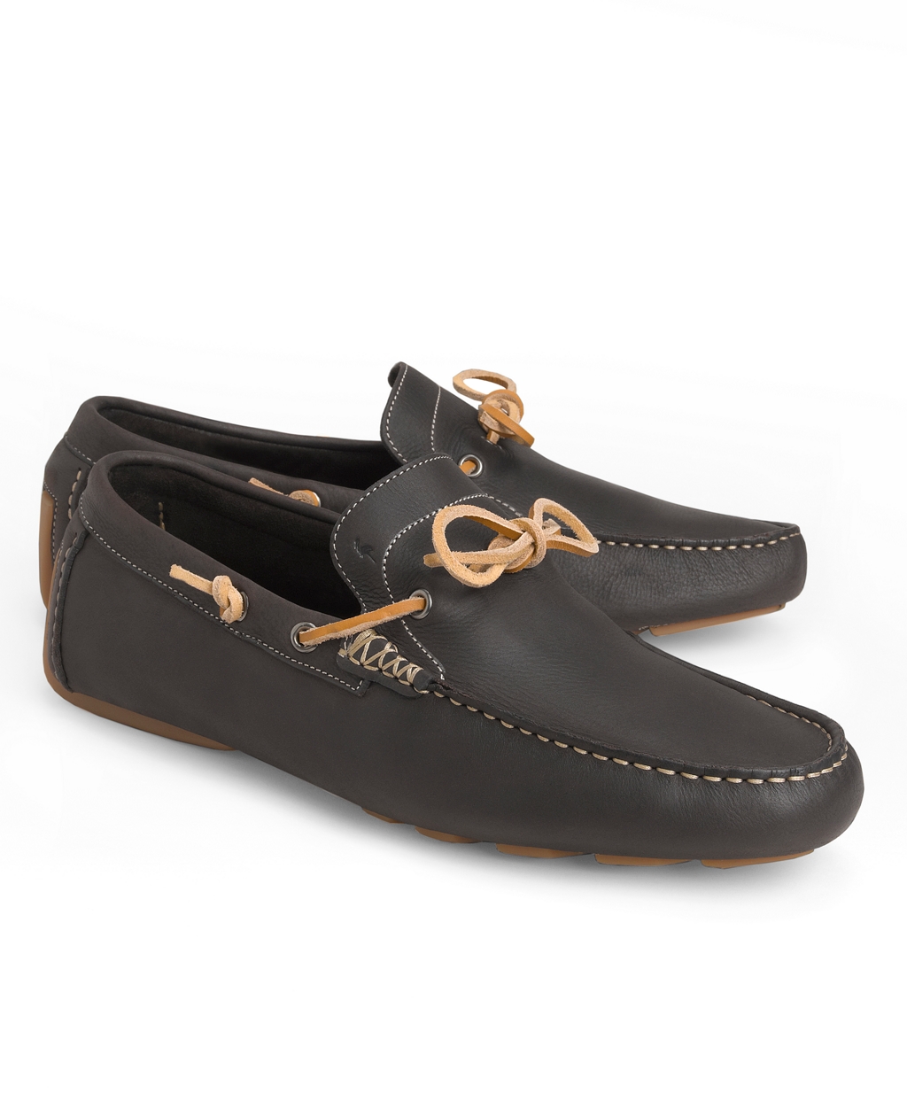leather driving moc