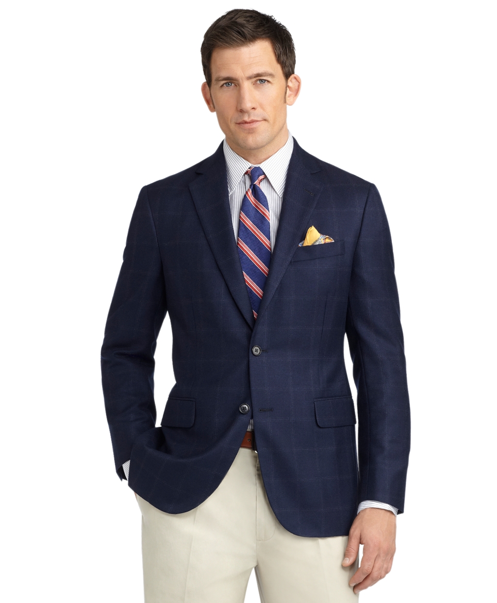 Lyst - Brooks brothers Fitzgerald Fit Windowpane Sport ...