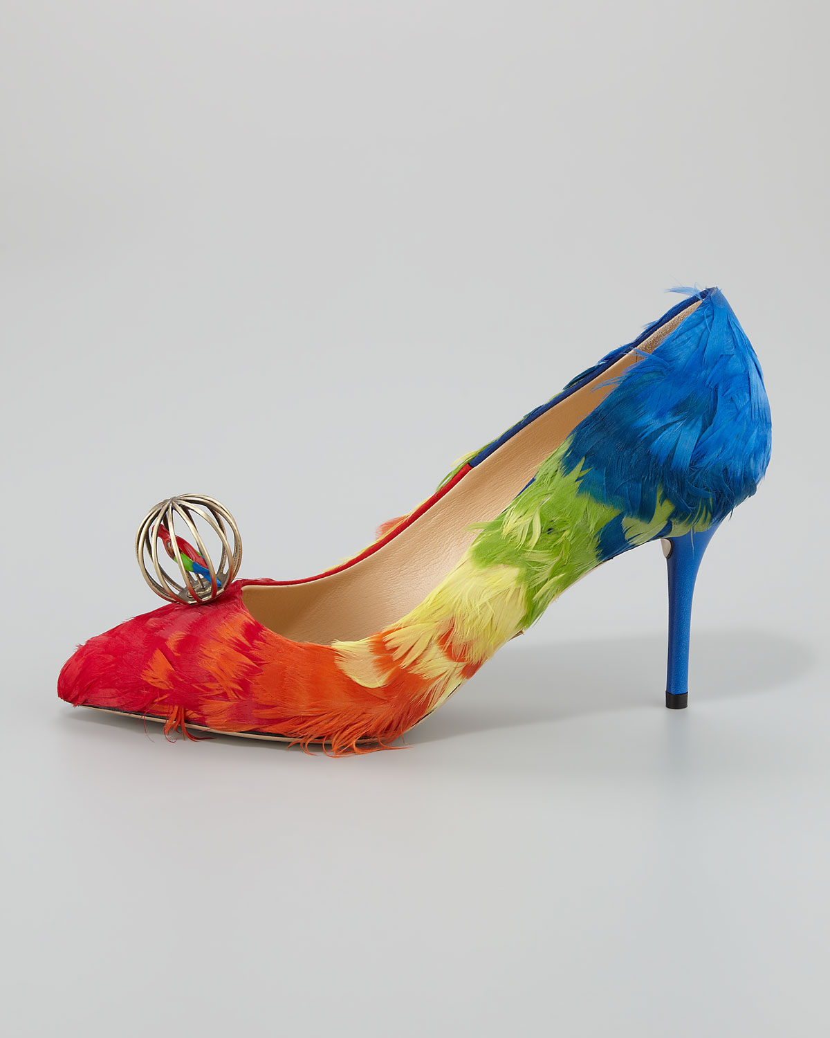 charlotte olympia feather shoes