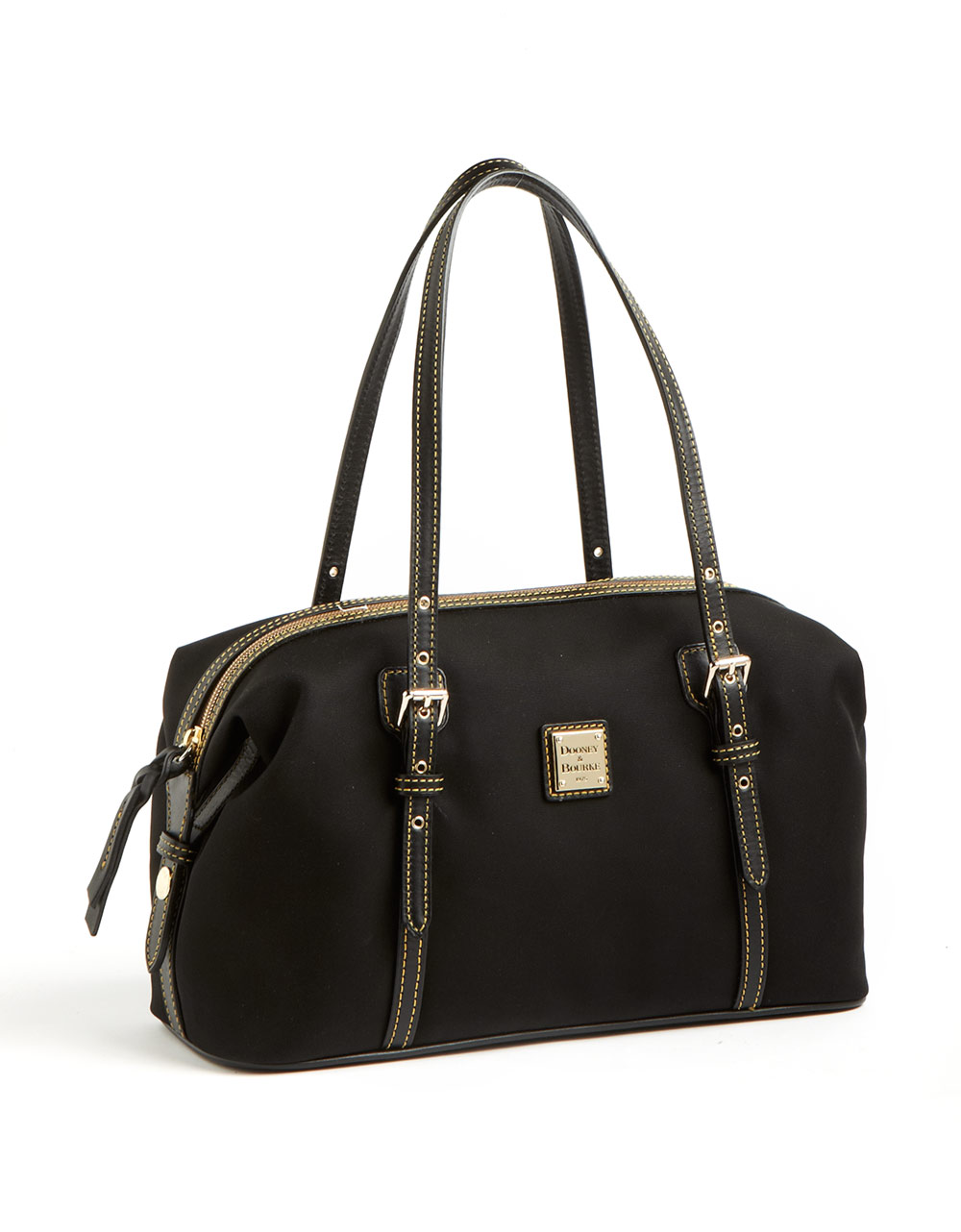 Lyst Dooney & Bourke Rectangular Nylon Duffle Satchel Bag in Black