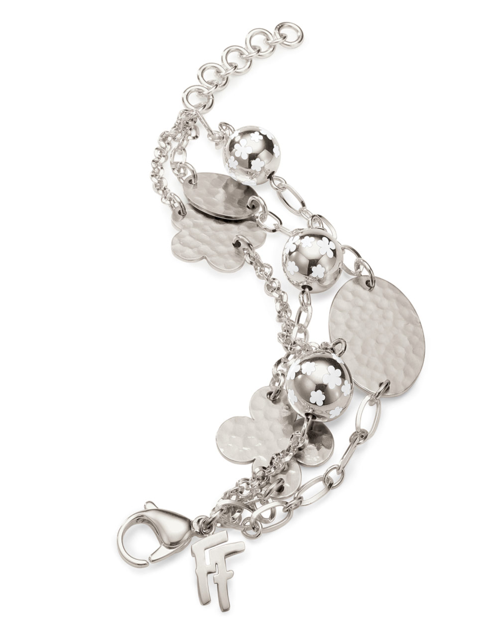 Lyst Folli Follie Flowerball Bracelet in Metallic