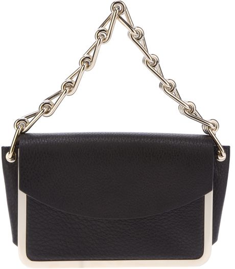 Reed Krakoff Chain Link Handle Clutch in Black | Lyst