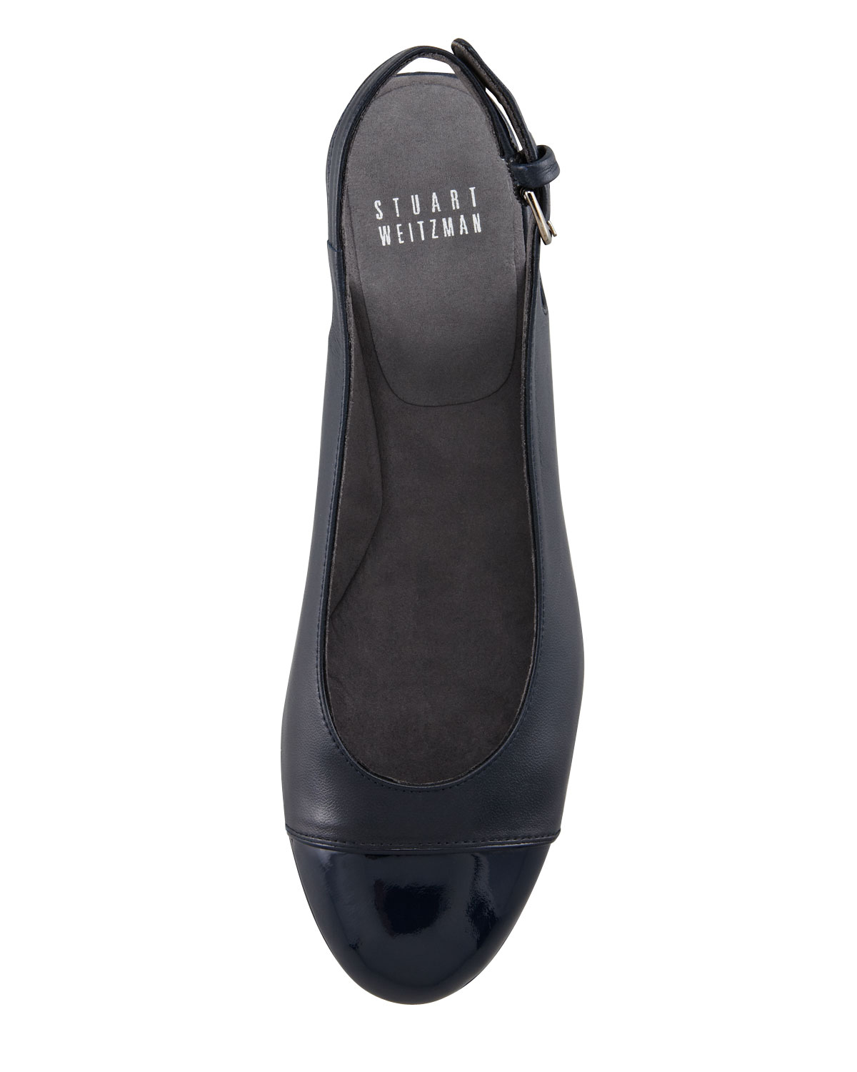 navy wedge slingbacks