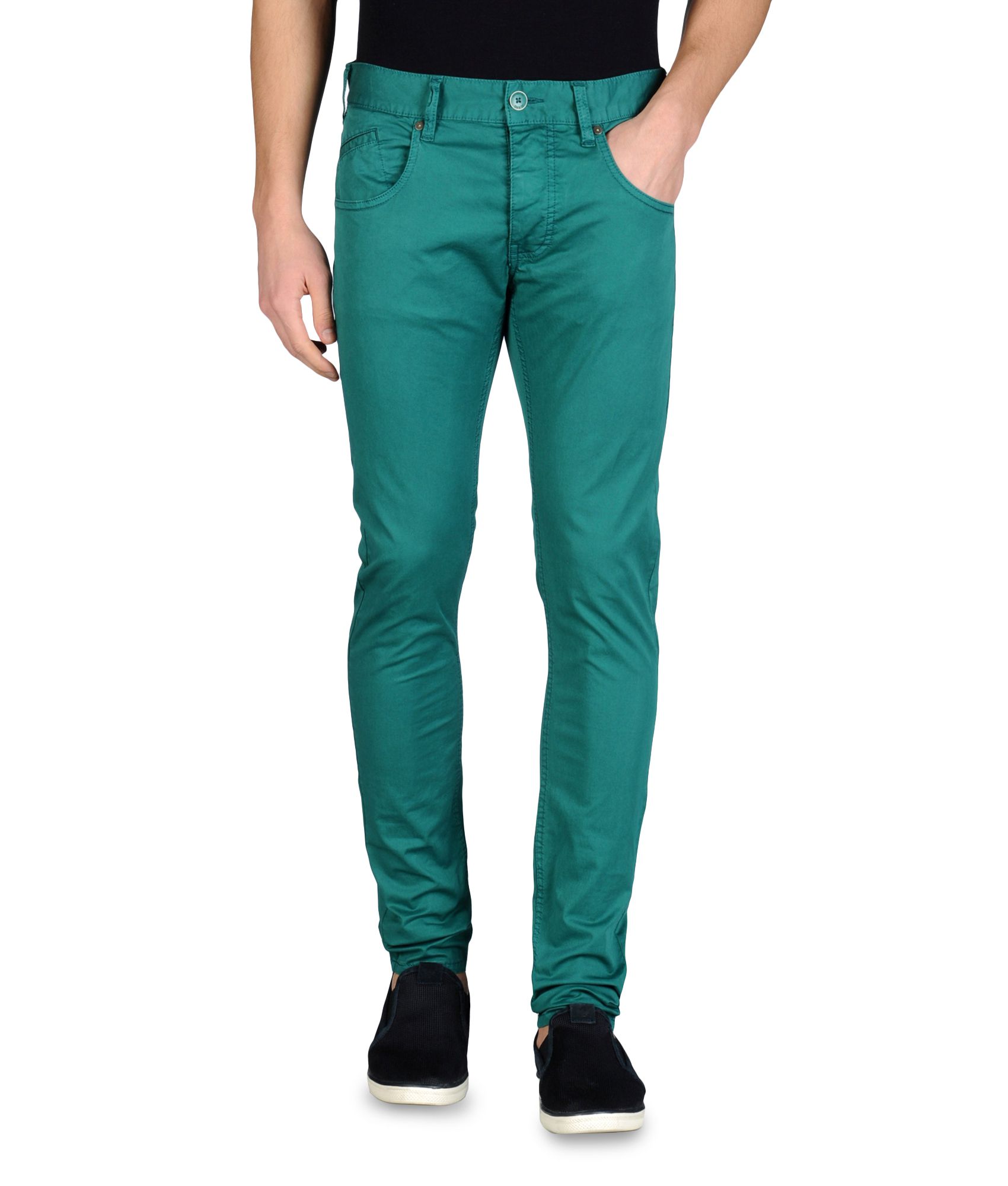 Armani Jeans 5 Pocket Slim Fit Jeans in Green for Men (Emerald green ...