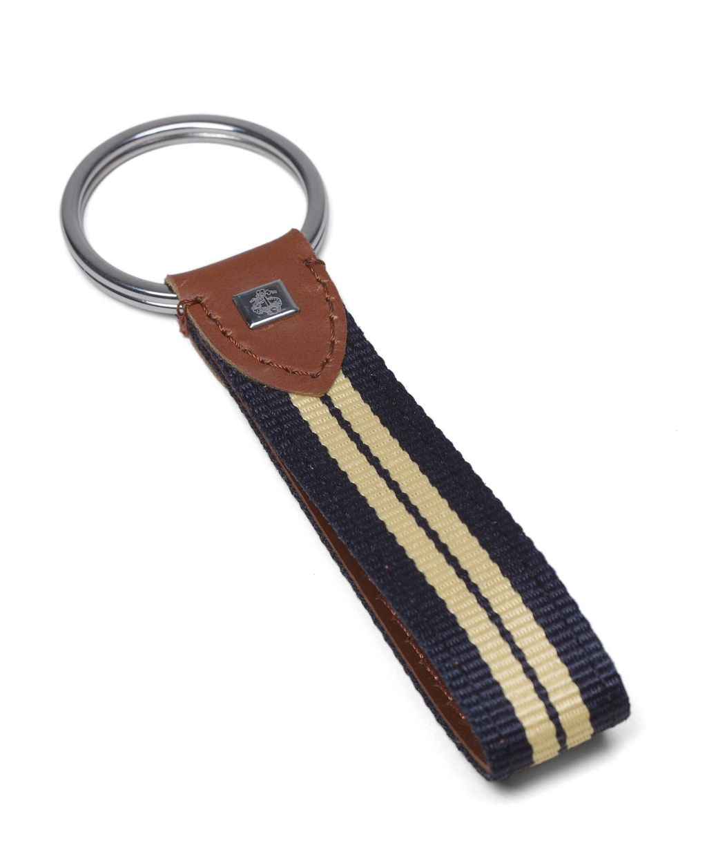 Brooks brothers Stripe Key Fob in Blue for Men (navyyellow) Lyst