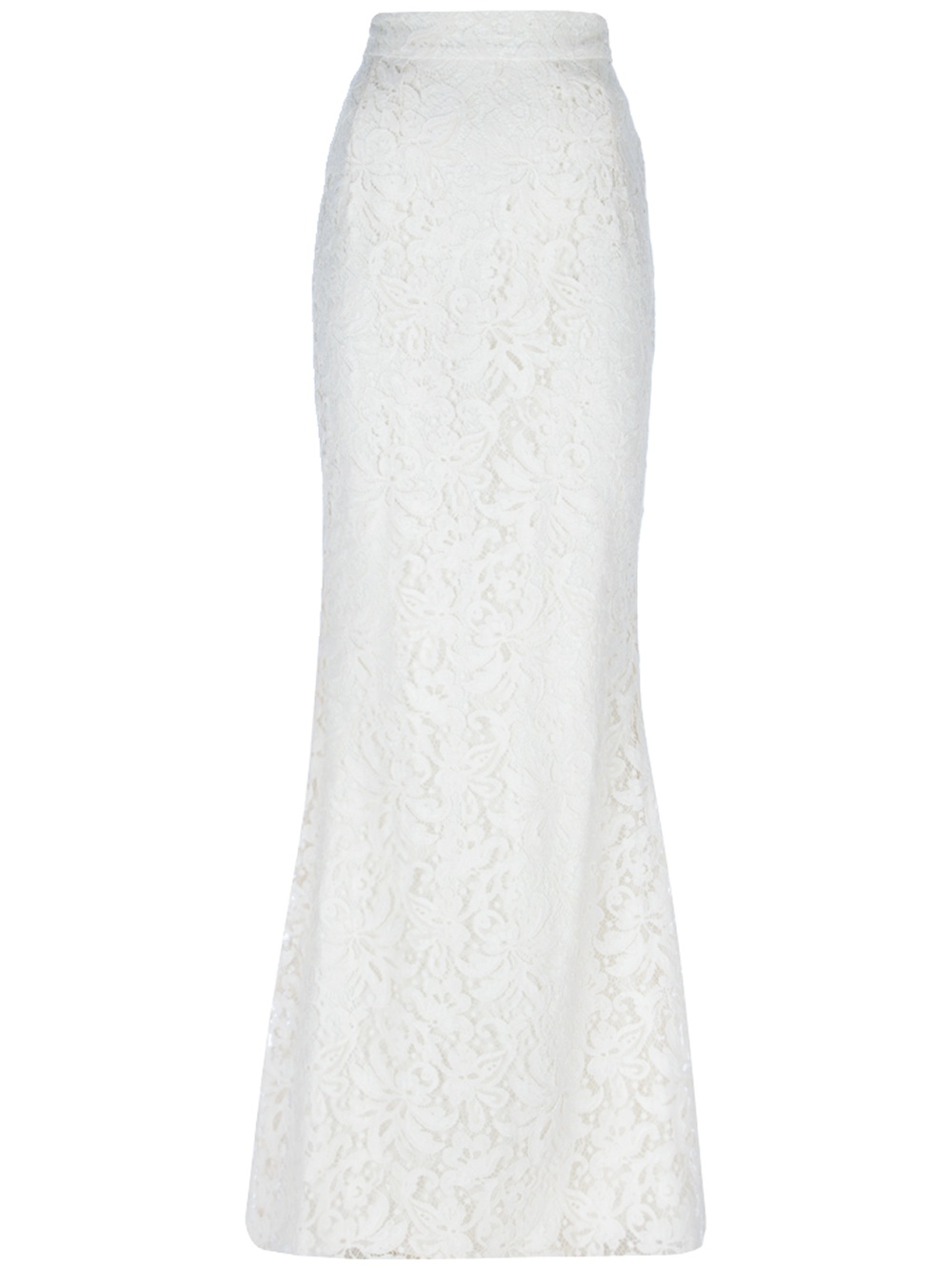 Dolce And Gabbana Lace Maxi Skirt In White Lyst 5080