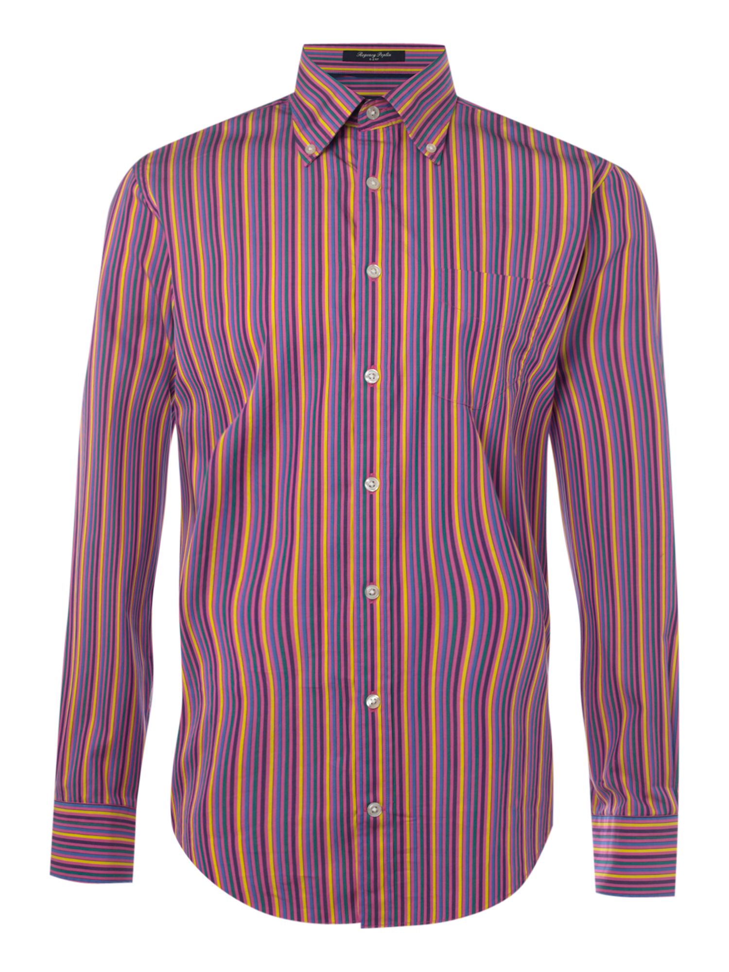 Gant Long Sleeved Pencil Striped Shirt in for Men (pink) | Lyst