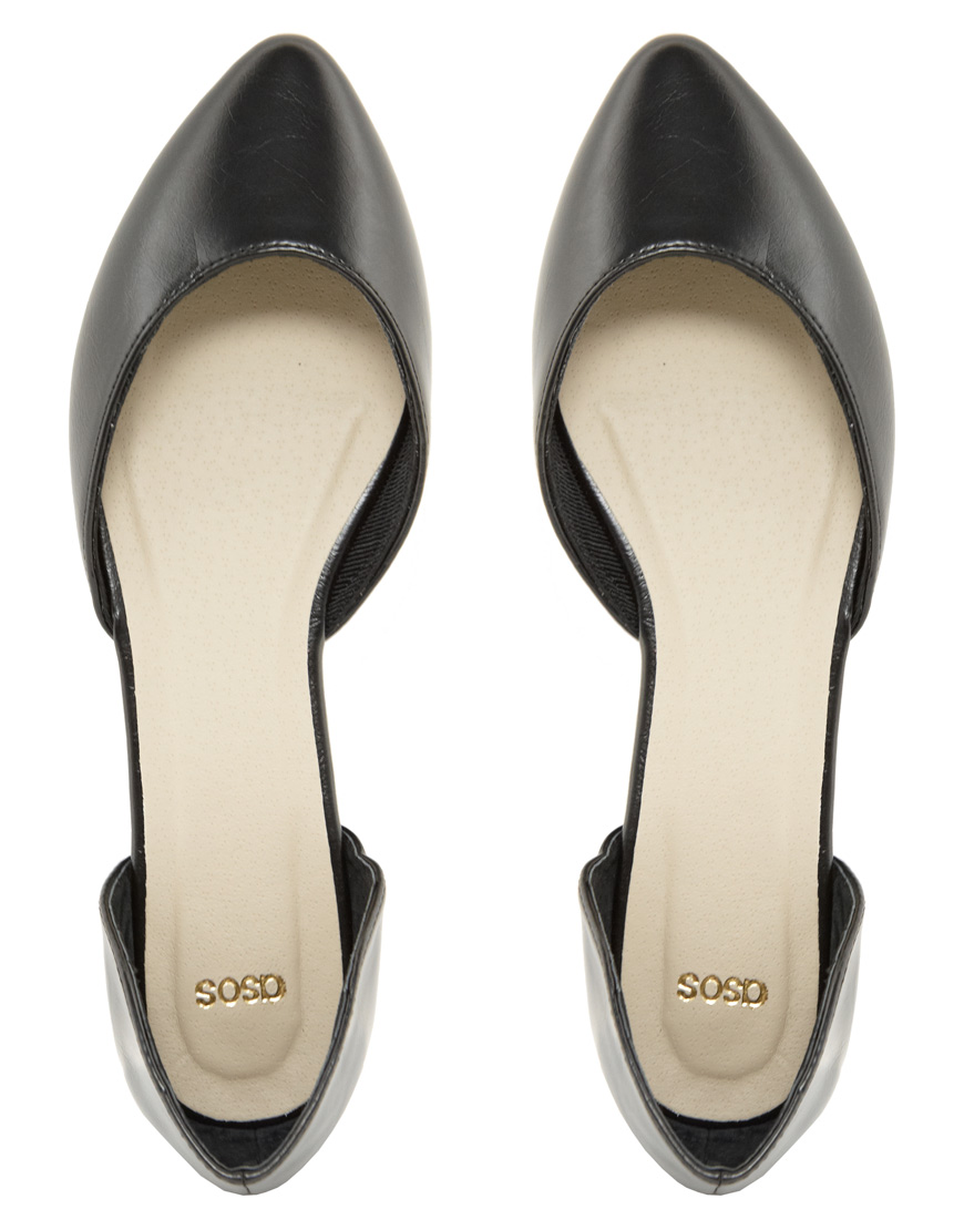 asos pointed ballet flats