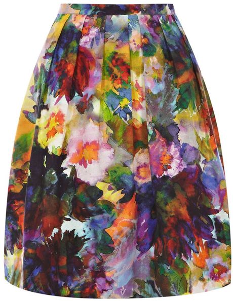Coast Print Skirt in Multicolor (multi) | Lyst