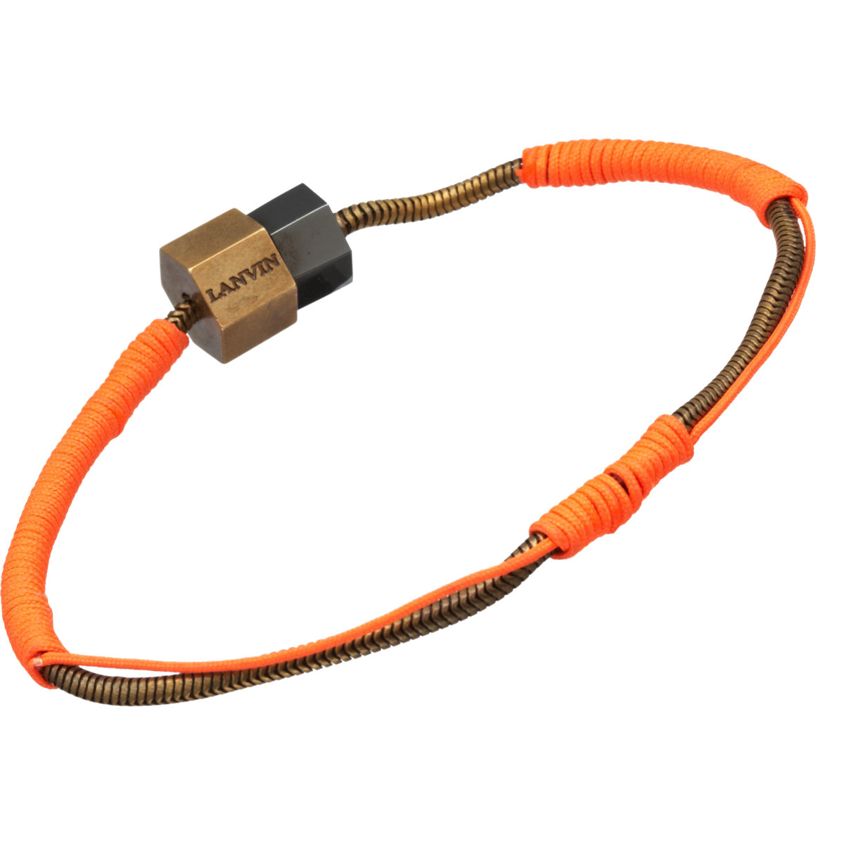 Lanvin Simple Bracelet In Orange For Men Lyst Gallery