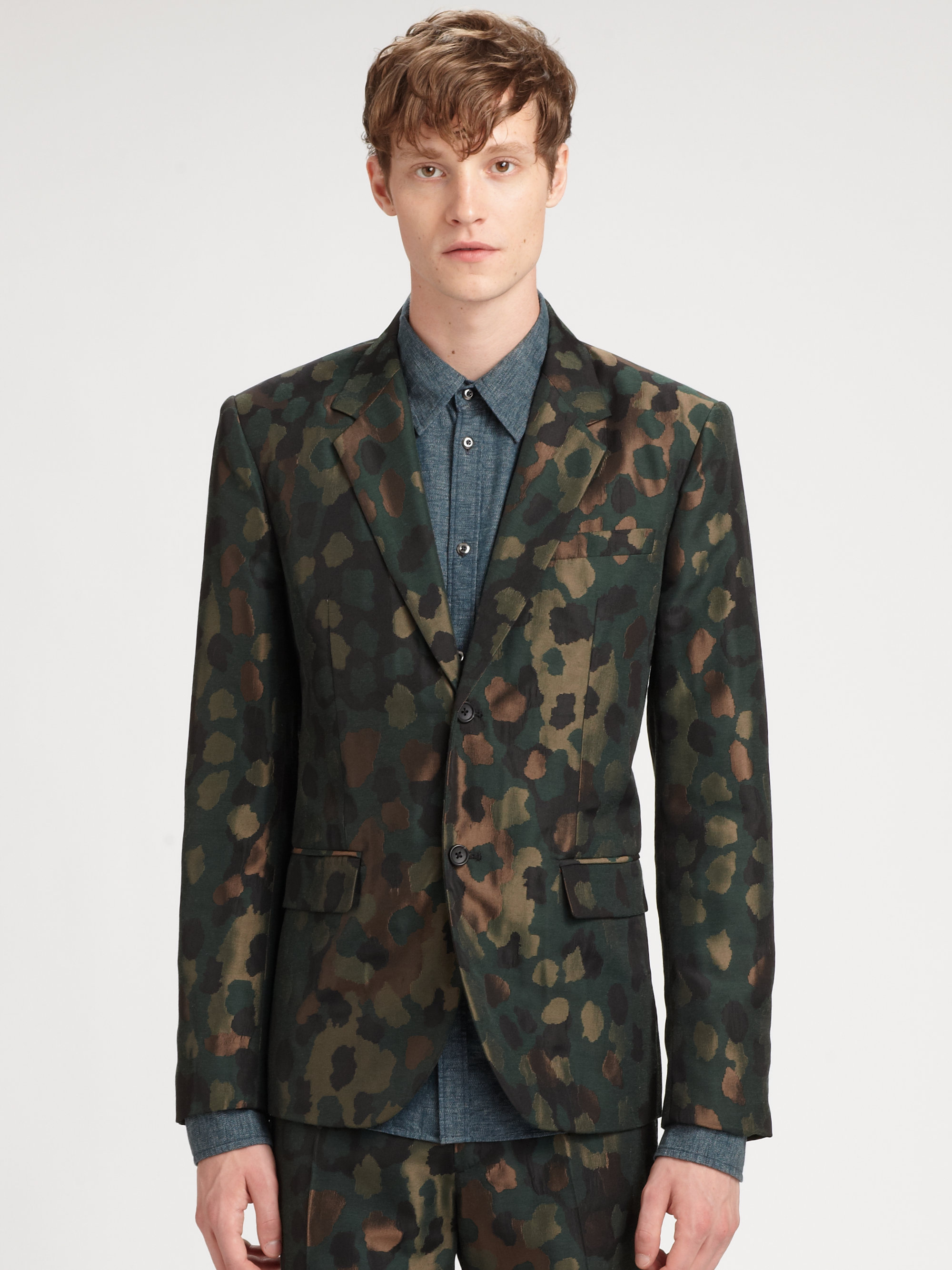 Marc by marc jacobs Monty Camo Jacquard Jacket in Green for Men | Lyst