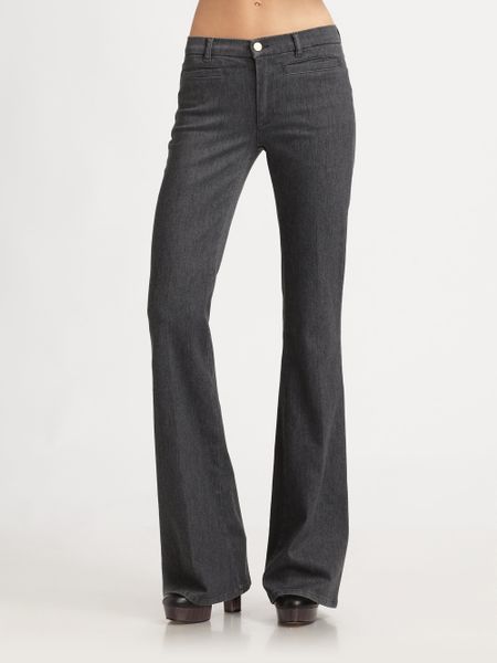 Mih Jeans Flare Pants in Gray (grey) | Lyst