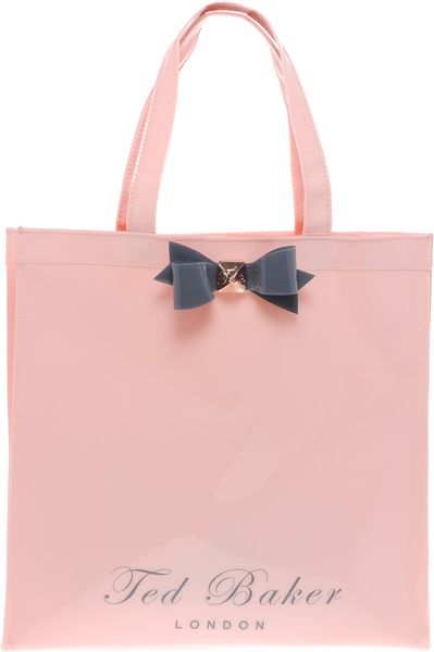 Ted Baker Bigcon Bow Shopper in Pink (57nudepink) | Lyst