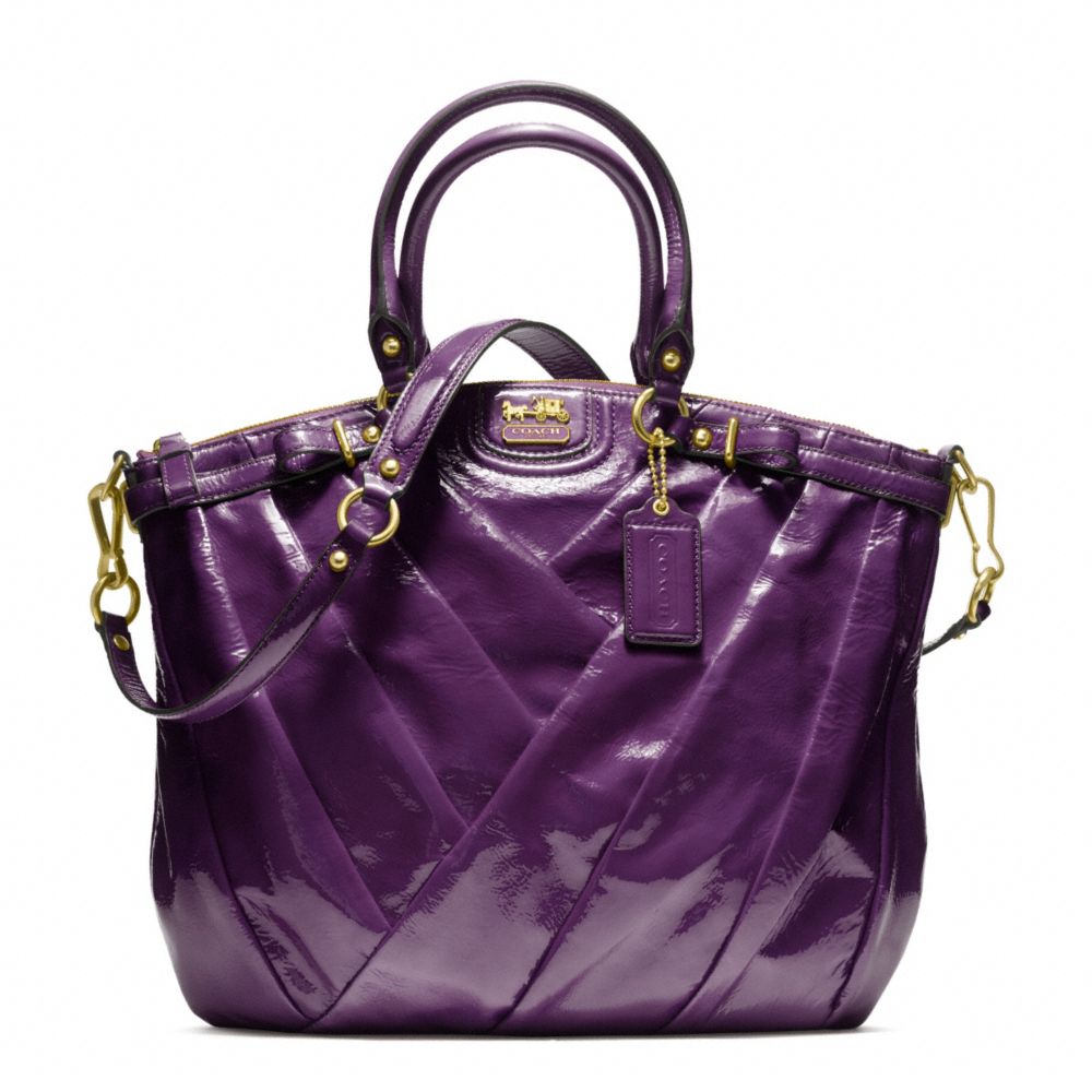 coach purple satchel