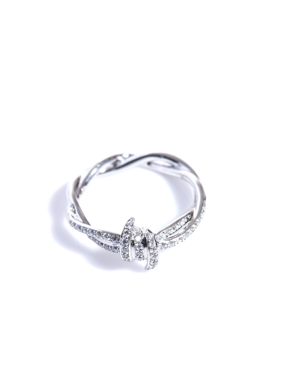 Stephen Webster Diamond and White Gold Barbed Wire Ring in White | Lyst