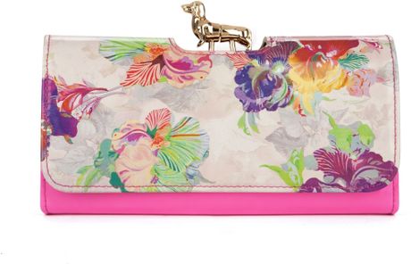 Ted Baker Ezmora Orchid Print Matinee Purse in Pink (dark pink) | Lyst