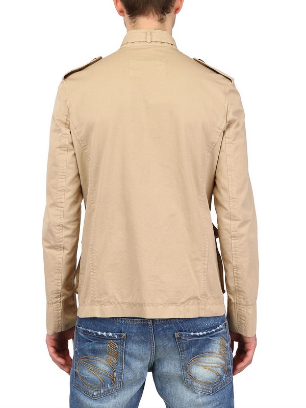 Lyst - Dsquared² Dyed Cotton Canvas Military Jacket in Natural for Men