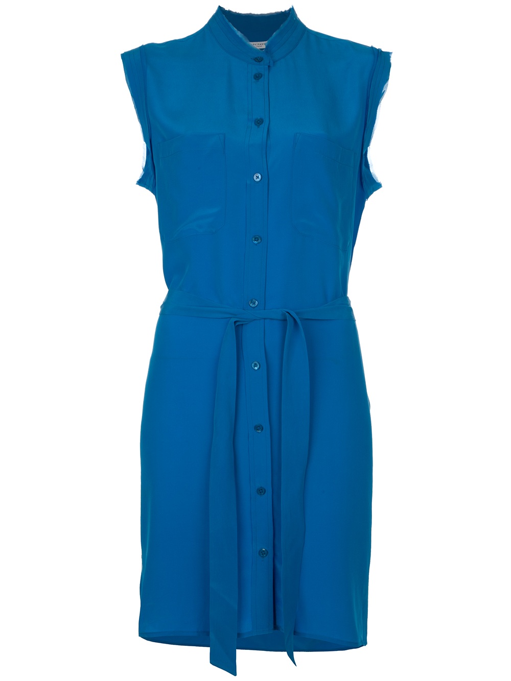 Equipment Silk Shirt Dress in Blue | Lyst
