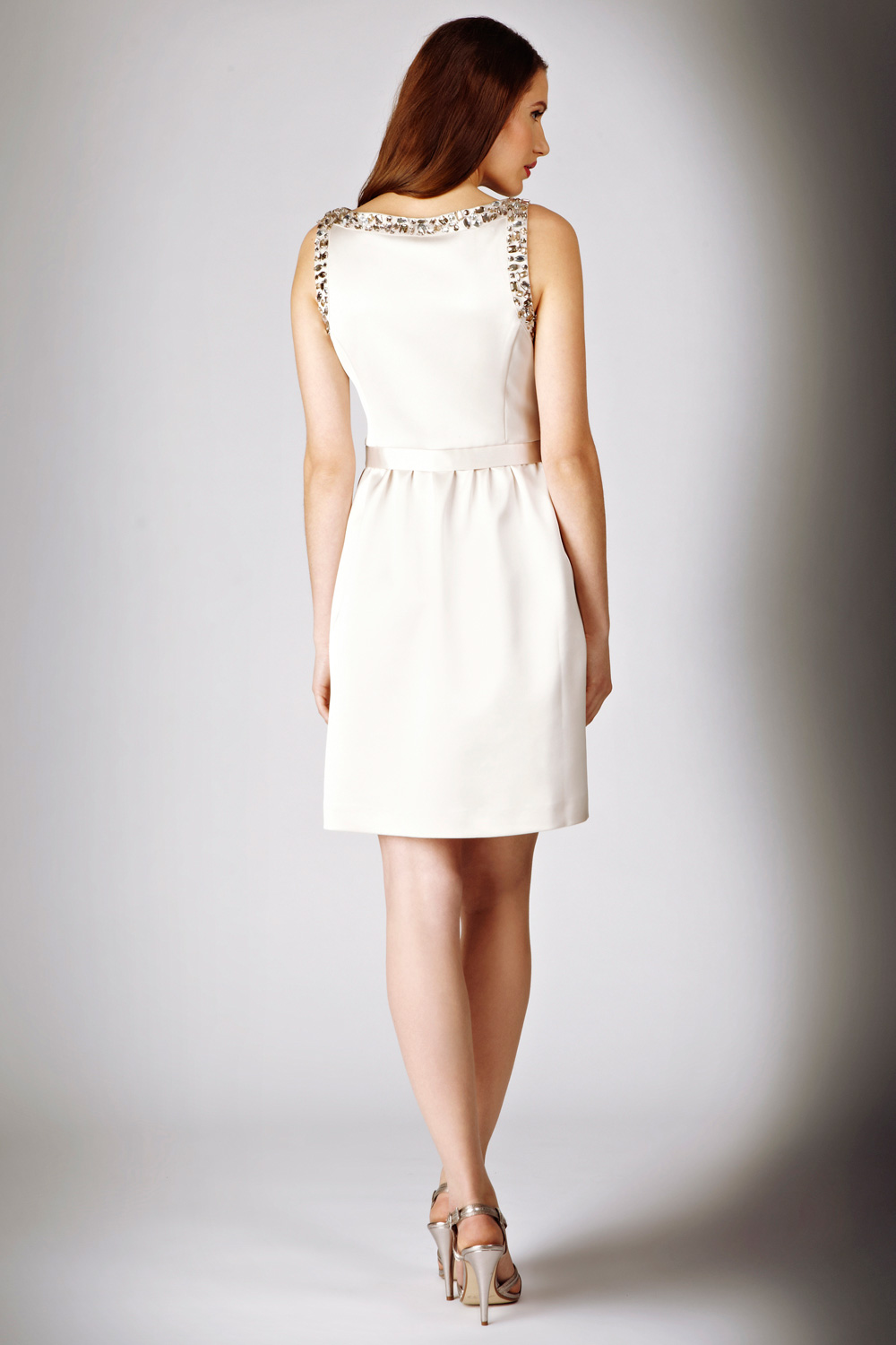 Lyst Coast Edie Dress in White