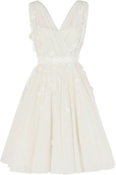 Coast Romance Tulle Dress in White (naturals) | Lyst