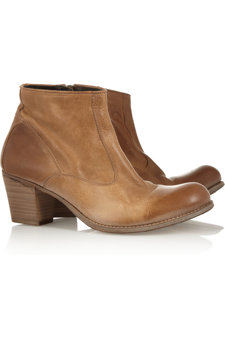 distressed ankle boots for women
