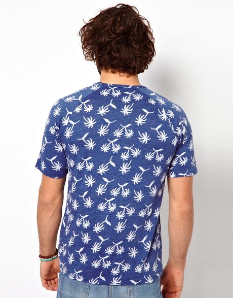 Paul Smith Tshirt with Palm Tree Pattern in Blue for Men (navy) | Lyst
