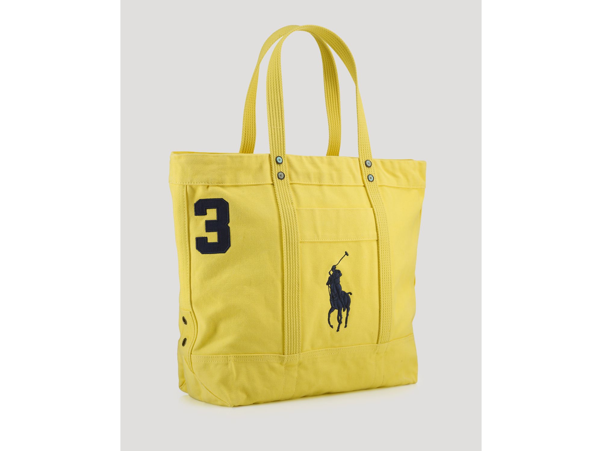Lyst - Ralph lauren Collection Accessories Big Pony Tote in Yellow for Men