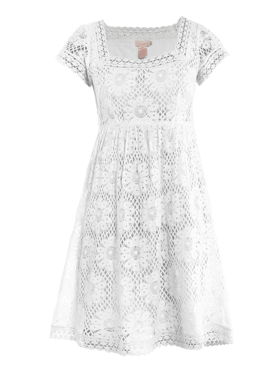 Collette By Collette Dinnigan Sante Fe Loverslace Dress in White | Lyst