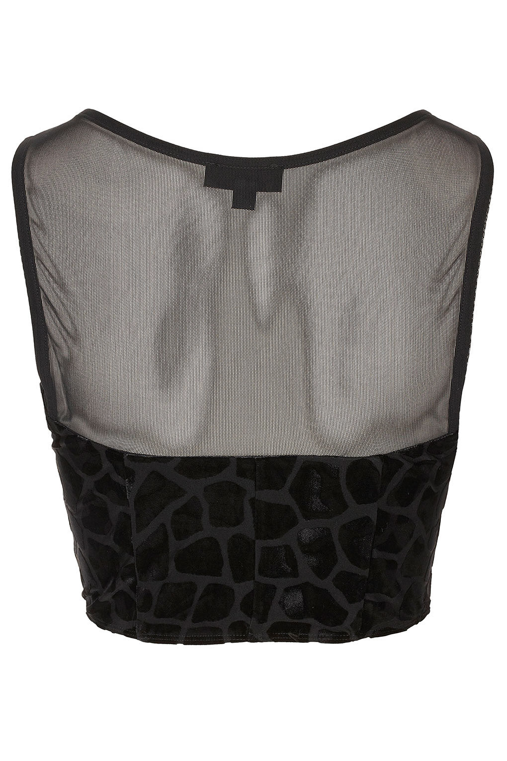 topshop tie shoulder corset top