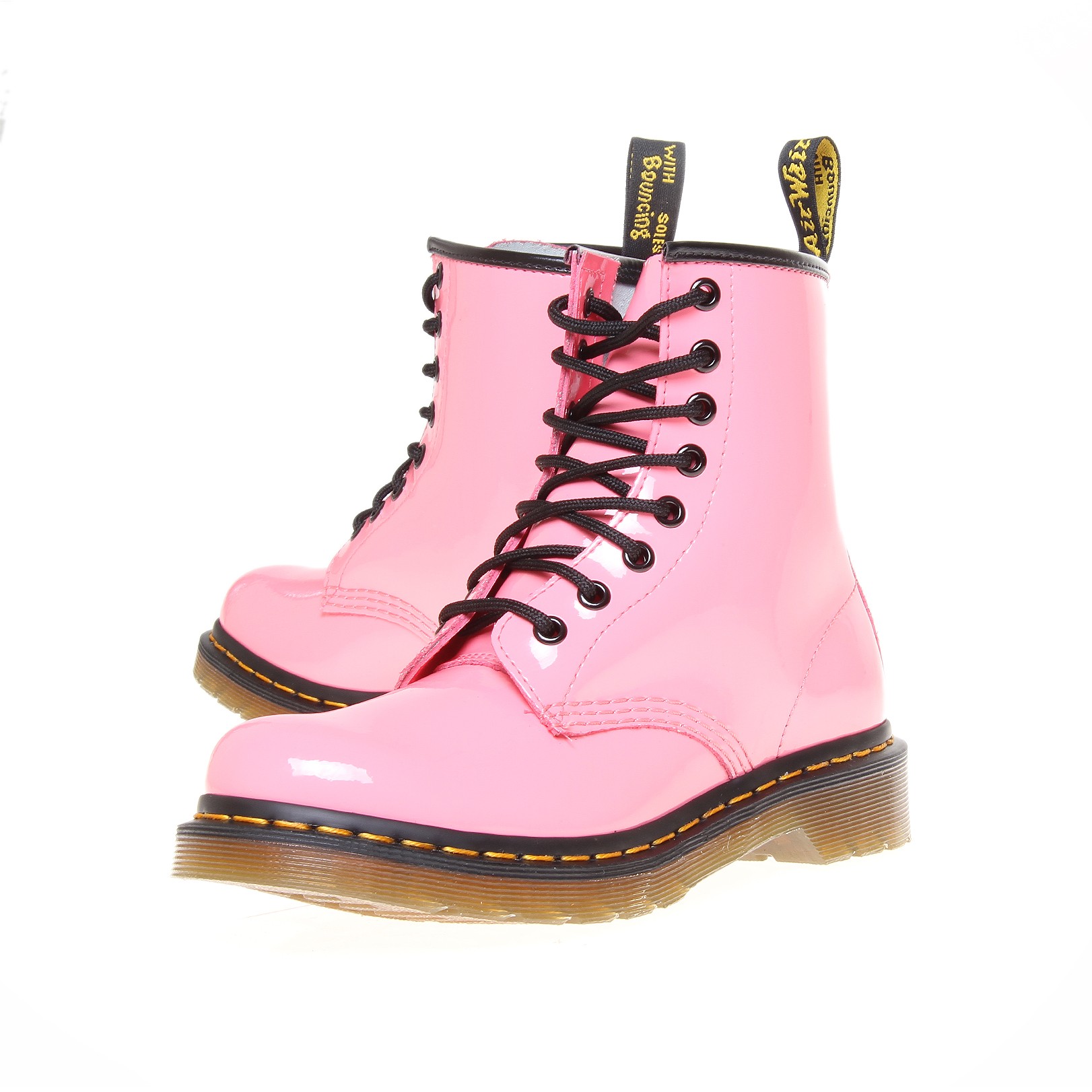 Dr Martens 1460 J Hot Pink Patent - Ankle Boots - Yakelo