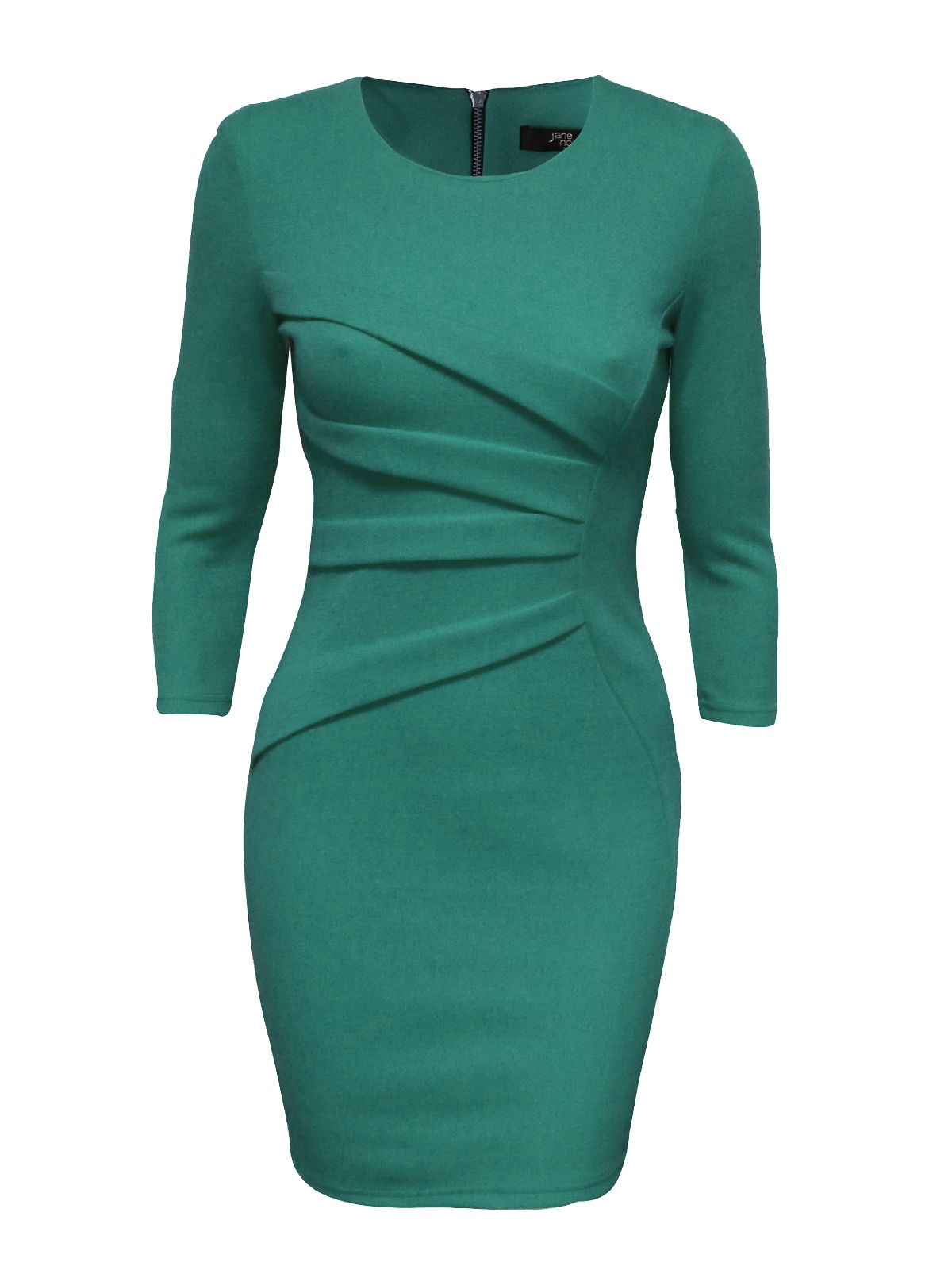 Jane Norman Diagonal Print Bodycon Dress in Green (azure) | Lyst