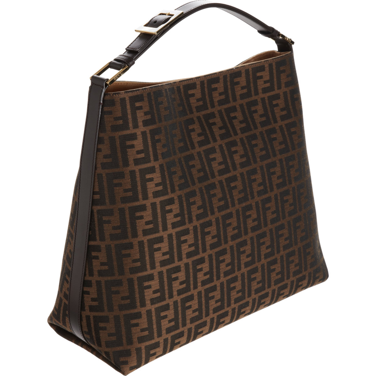 Fendi Zucca Hobo Bag In Brown Lyst Gallery