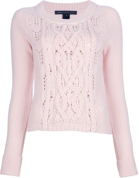 Marc By Marc Jacobs Knit Sweater in Pink | Lyst