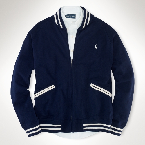 Lyst Polo Ralph Lauren Baseball Jacket in Blue for Men