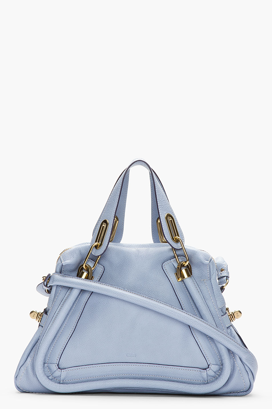 bright blue shoulder bag