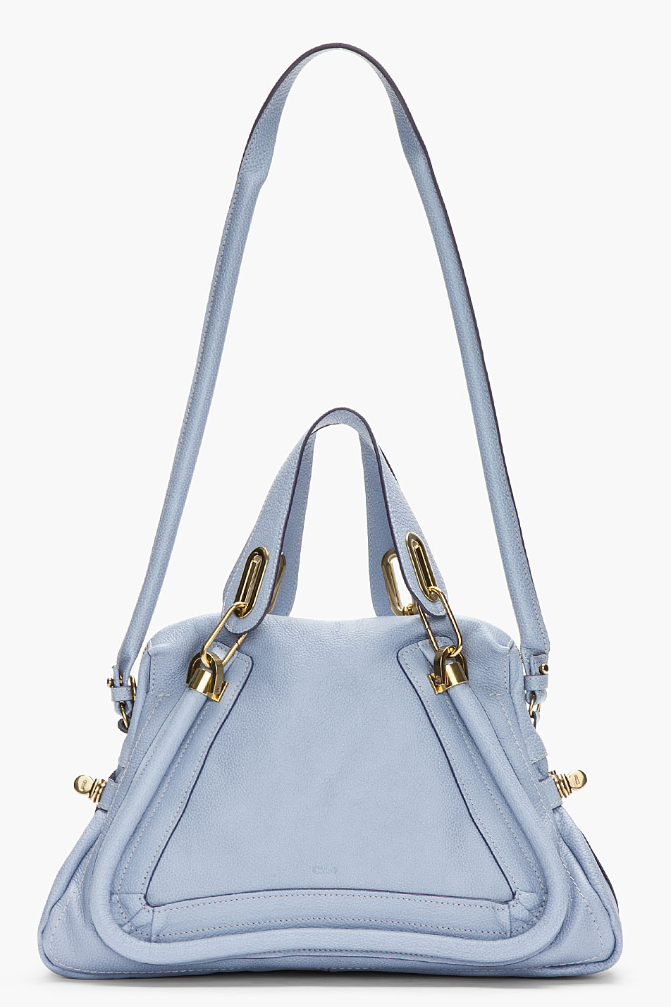 bright blue shoulder bag