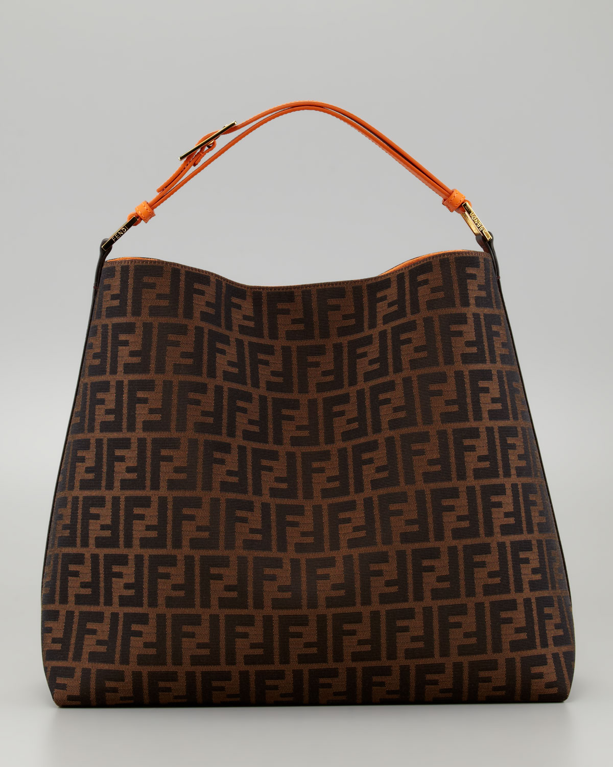 Lyst - Fendi Zucca Large Hobo Bag in Brown