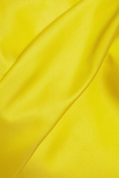Lela Rose One Shoulder Satin Dress in Yellow | Lyst