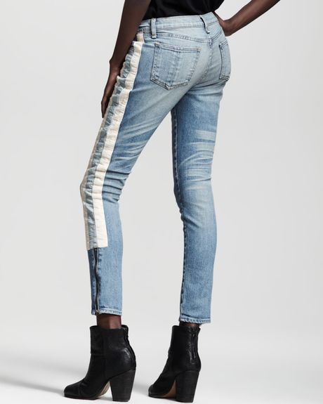 Rag & Bone The Skinny Racer Relay Jeans in Blue (relay) | Lyst