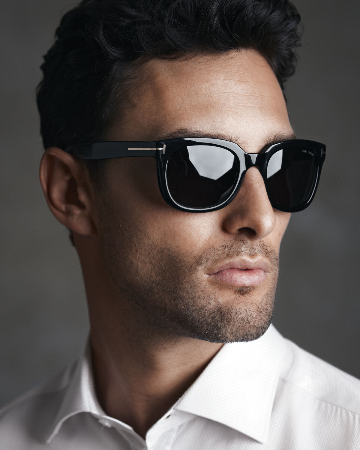 Tom ford Campbell Plastic Sunglasses in Black for Men | Lyst