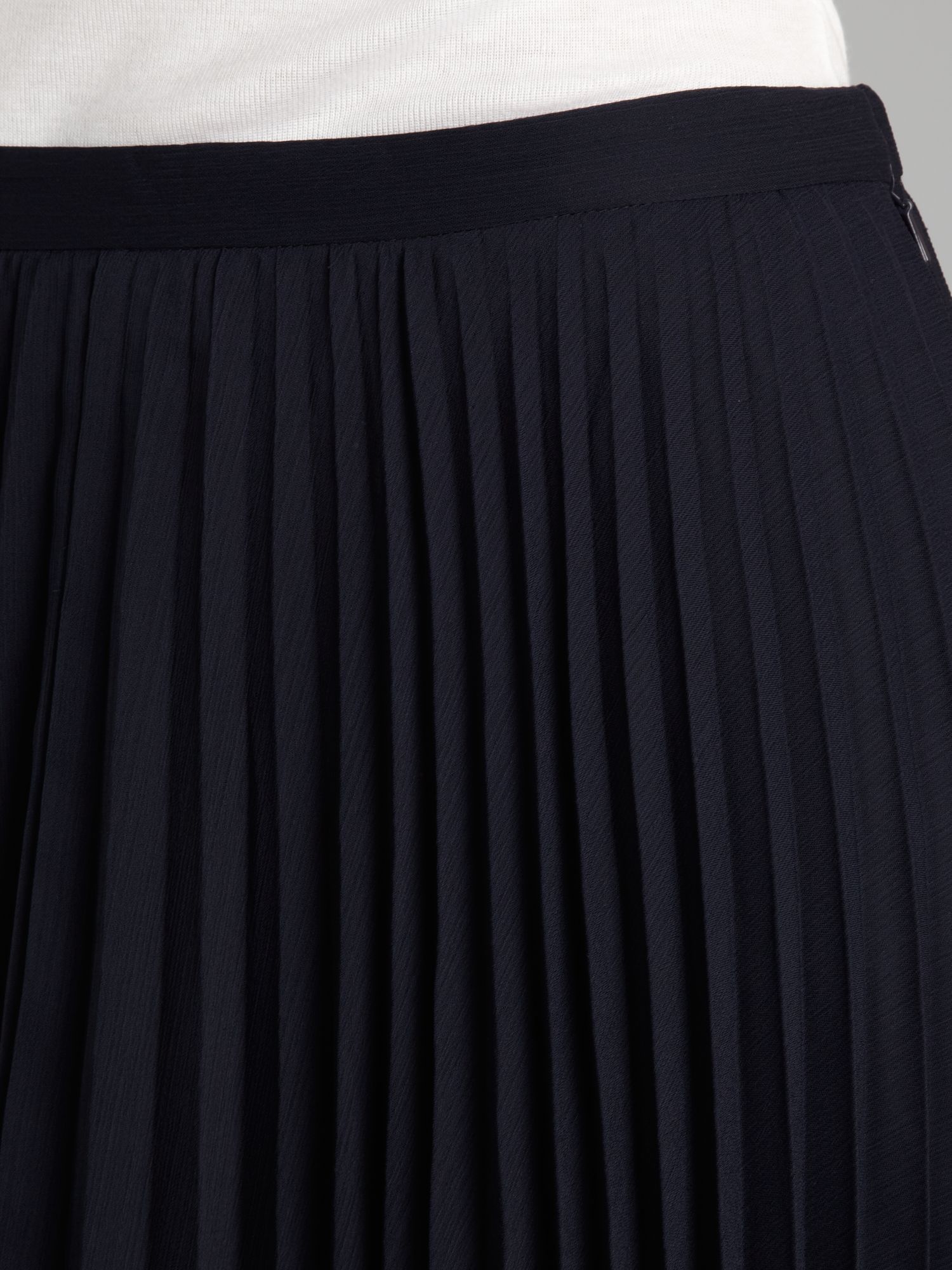 Whistles Carrie Pleated Skirt in Blue | Lyst
