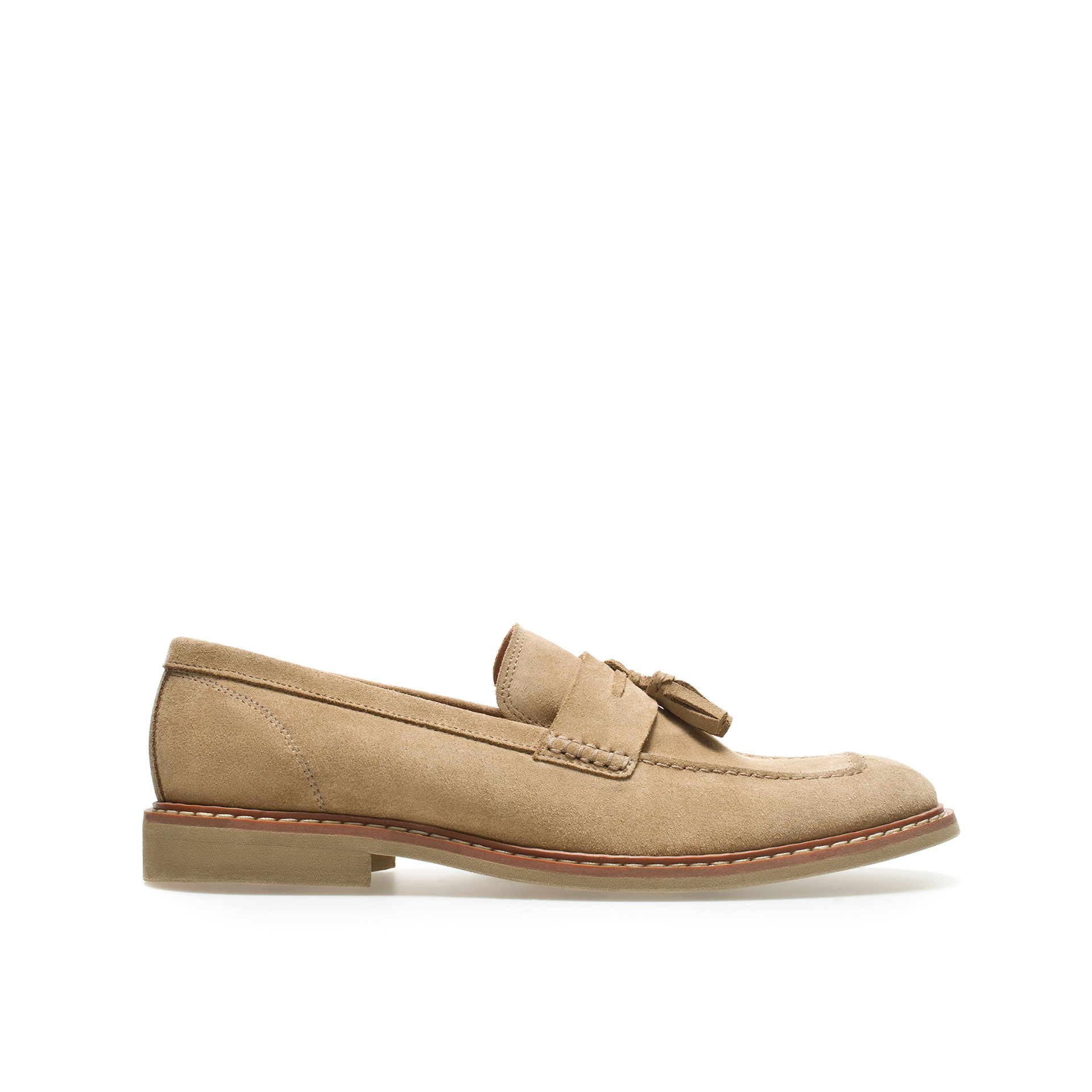 Zara Sport Moccasin with Tassels in Brown for Men (sand) | Lyst