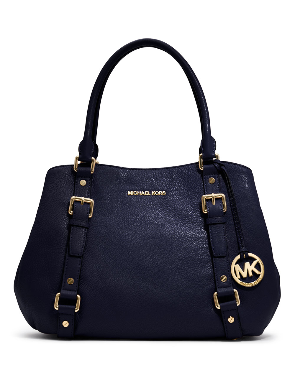 Michael Michael Kors Bedford East West Leather Satchel Bag in Blue ...
