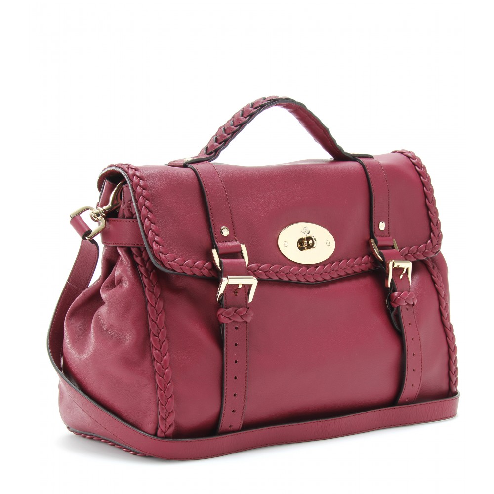 Mulberry Alexa Oversized Woven Bag in Pink - Lyst