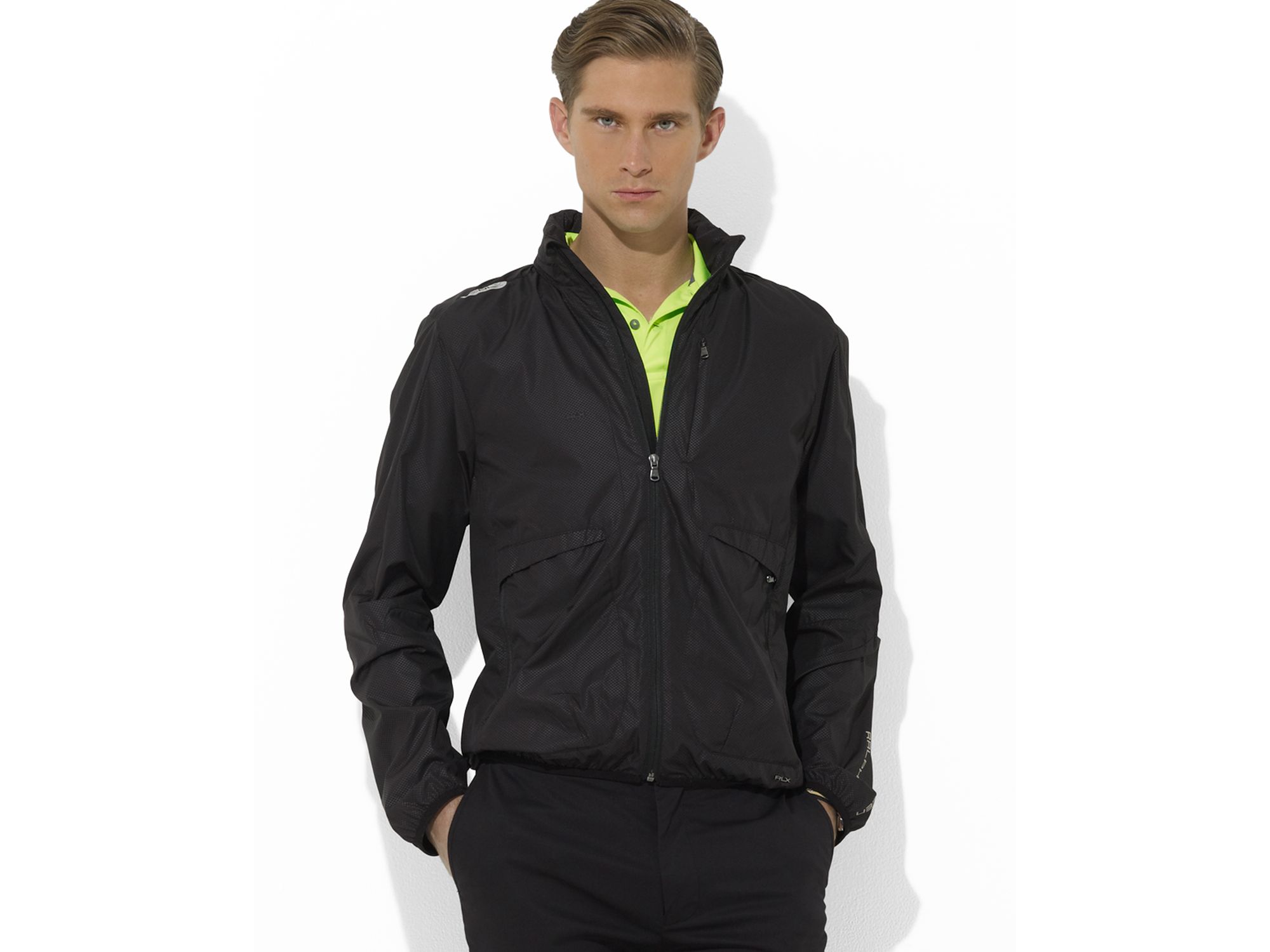 Lyst - Ralph Lauren Rlx Golf Links Runner Jacket in Black for Men
