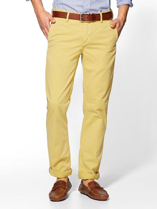 Ben sherman Chino Pant Ec1 Slim Pants in Yellow for Men (bamboo) | Lyst
