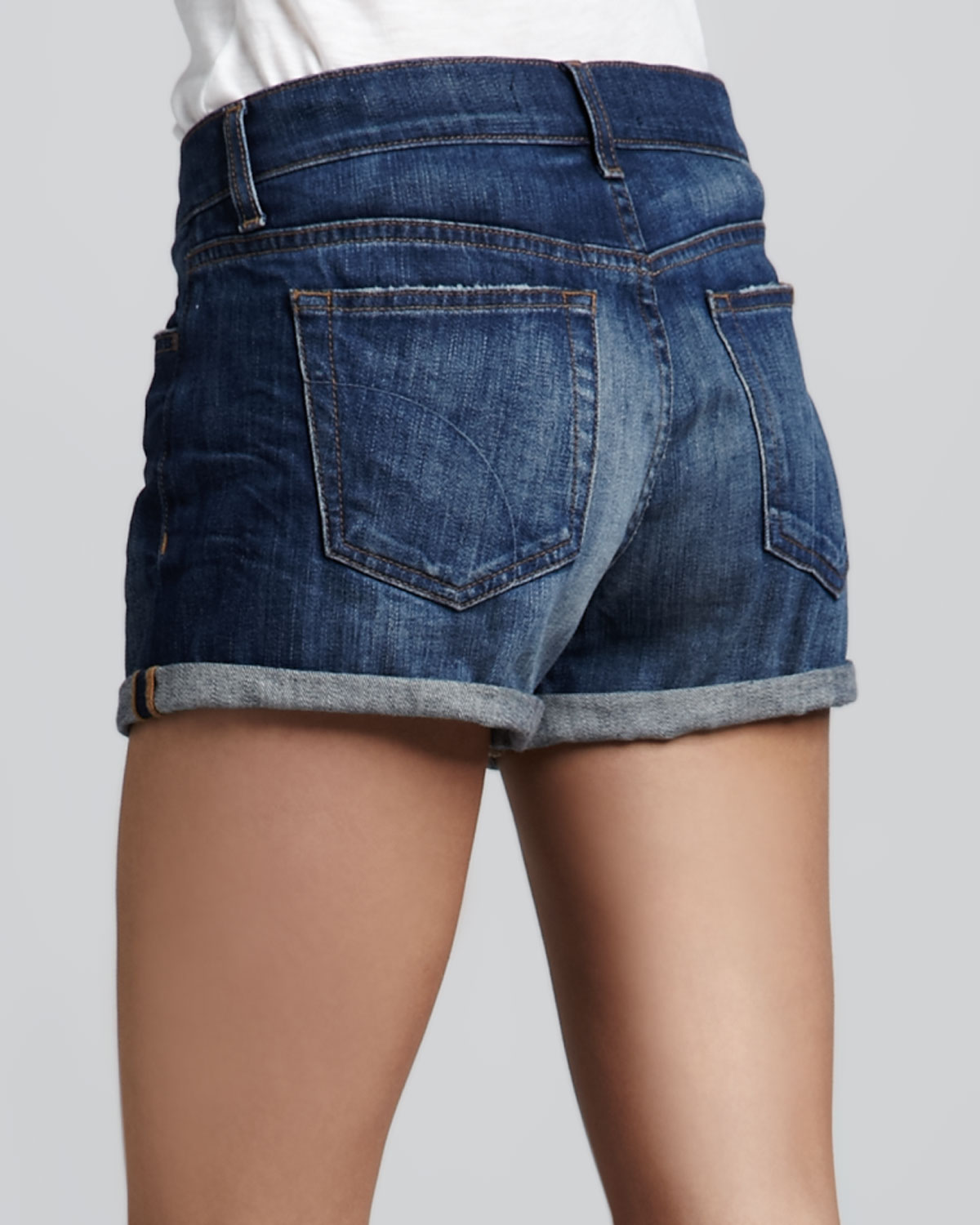 Lyst Joe'S Jeans Cuffed Denim Shorts in Blue