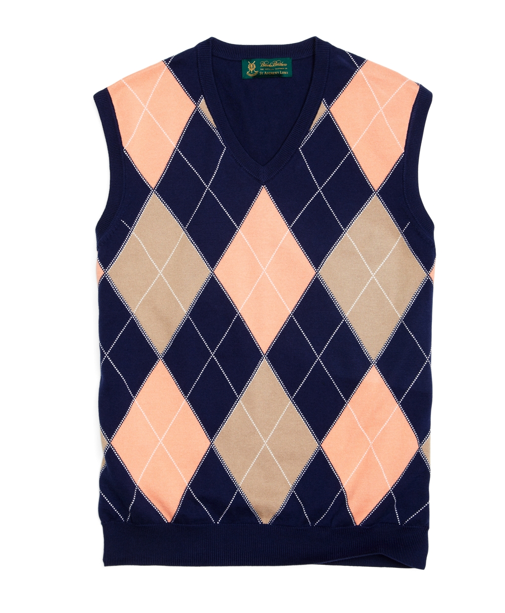 Brooks Brothers St Andrews Links Supima Argyle Vest in Multicolor for ...