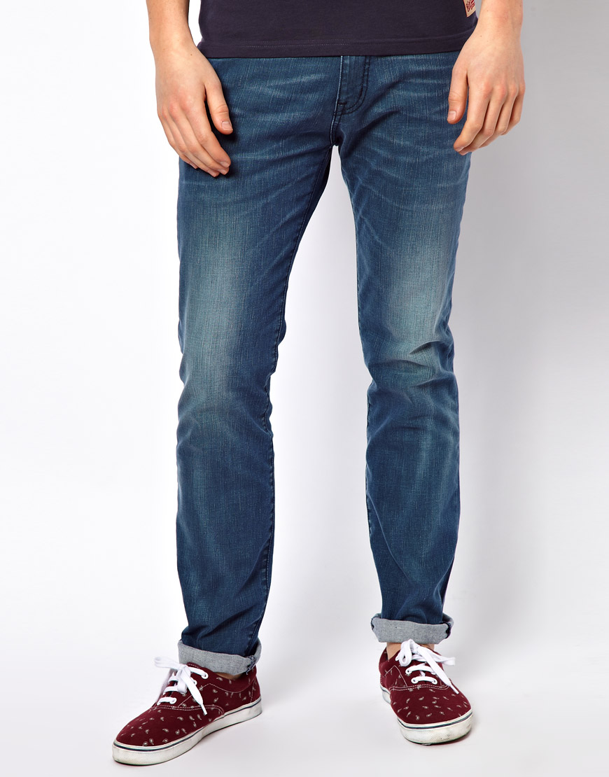 Lyst - Esprit Slim Fit Jeans in Blue for Men