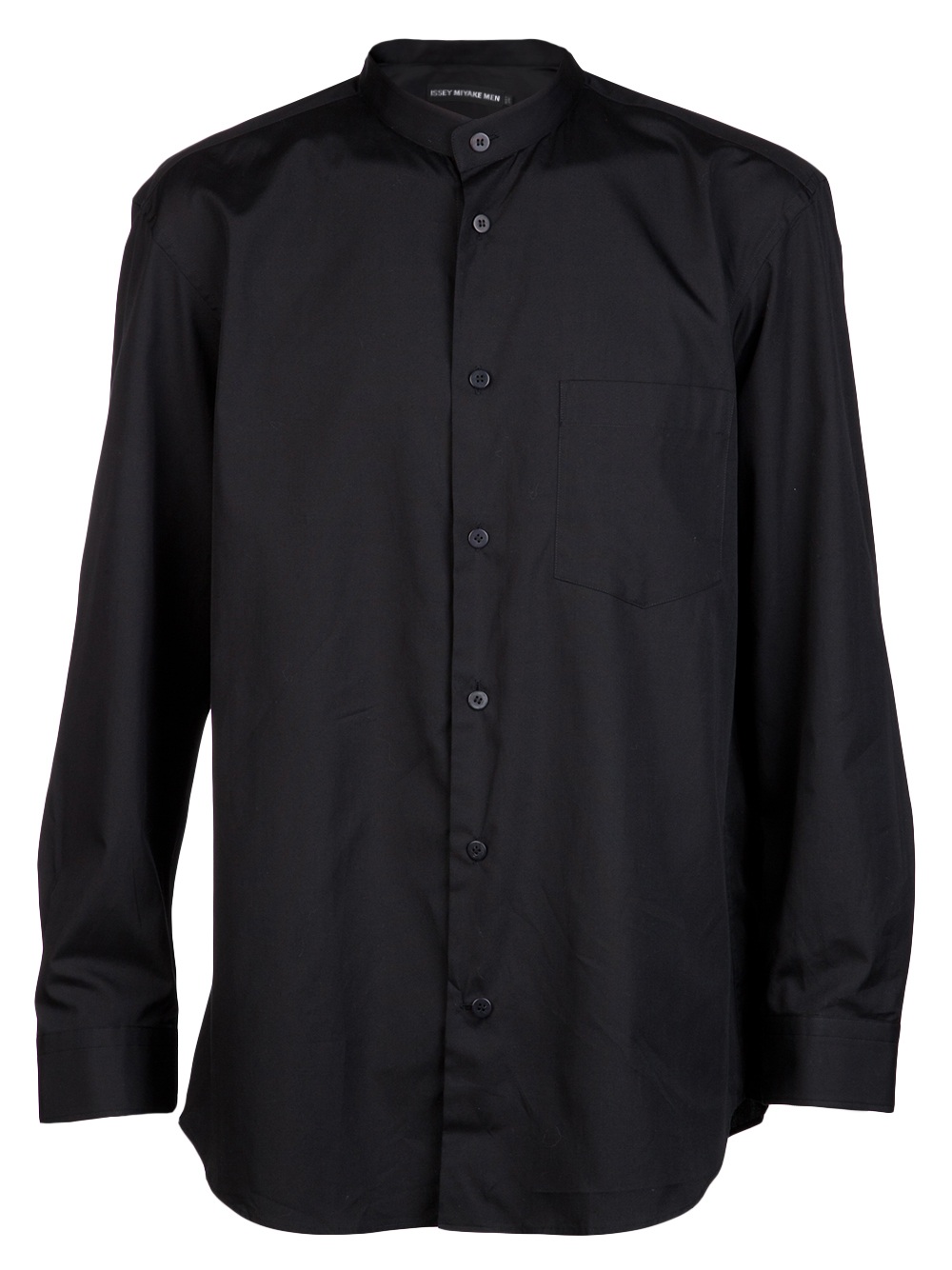 Issey Miyake Button Down Shirt in Black for Men | Lyst